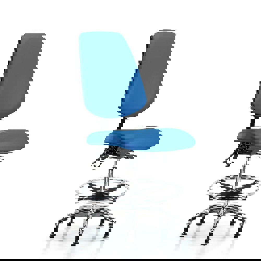 Task Chair: ESD Vinyl, Blue